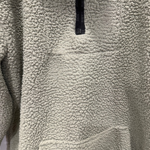 Victoria Secret PINK Green Sherpa 1/4 Zip Jacket - Picture 6 of 13